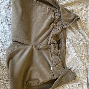 Beige ankle pants